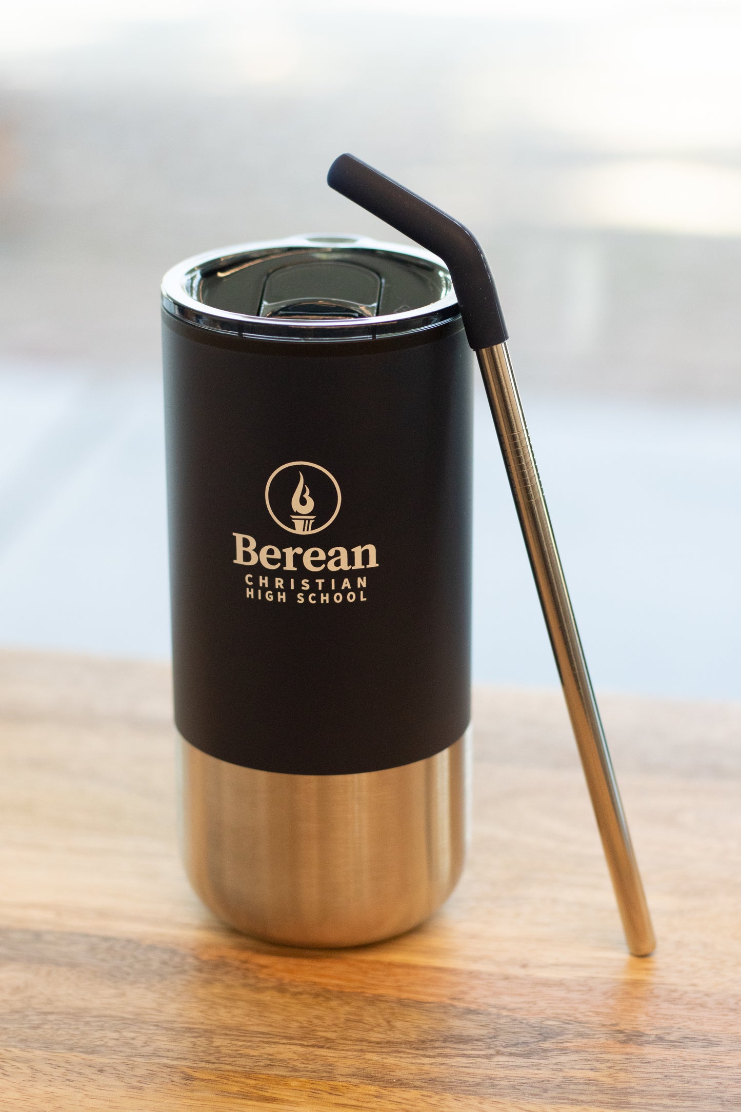 Berean Tumbler with Stainless Straw - 16 oz.