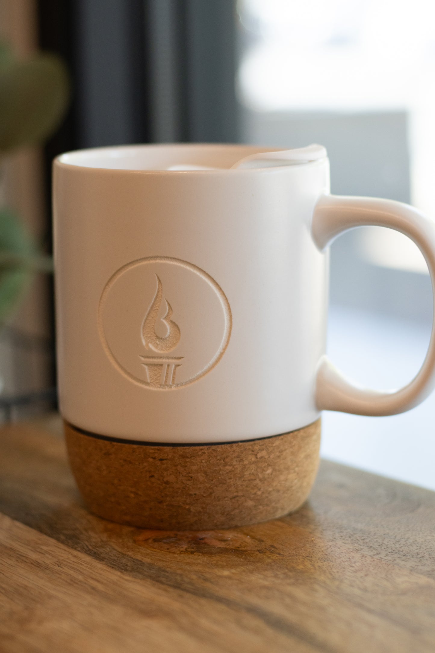 Torch Cork Bottom Ceramic Mug - 12 oz.