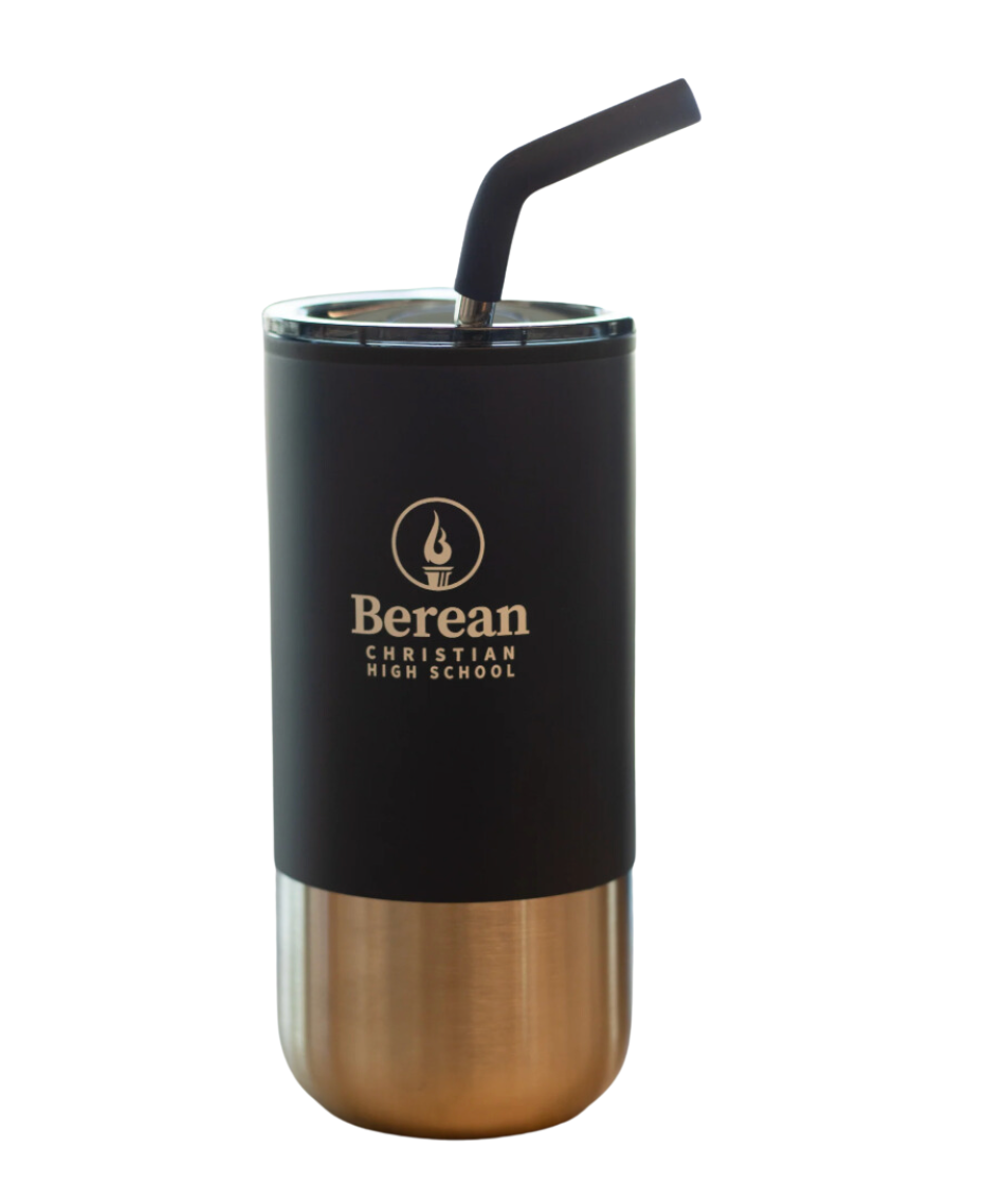 Berean Tumbler with Stainless Straw - 16 oz.